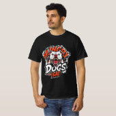 T-shirt Chiens affamés mangent (Devant entier)