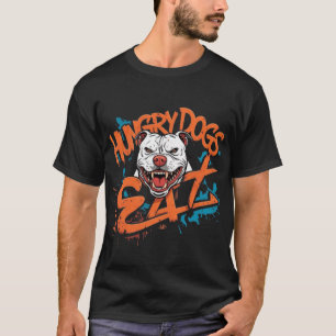 T-shirt Chiens affamés mangent