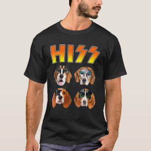 T-shirt Chiens Amateurs Son Beagle Cool Chiot Animaux Rock
