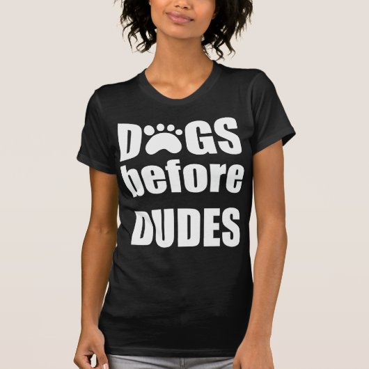 T-shirt Chiens avant les mecs (Devant)