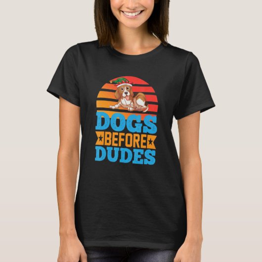 T-shirt Chiens avant les mecs (Devant)