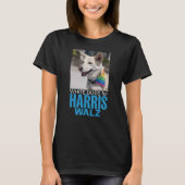 T-shirt Chiens blancs pour Harris Walz (Devant)