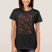 T-shirt Chiens Brown Labrador Retriever Motif Lab Chien L (Devant)