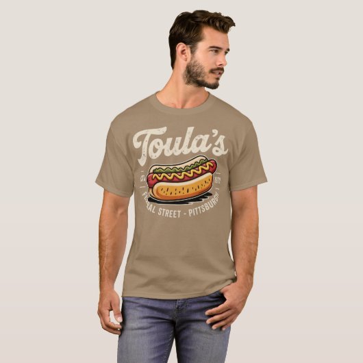 T-shirt Chiens chauds de Toula - Pittsburgh (Devant entier)