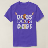 T-shirt Chiens Chiens Chiens Chiens Chiens Animaux Marcheu (Design devant)