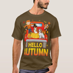 T-shirt Chiens Citrouilles sur le Bon thanksgiving de cami