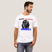 T-shirt Chiens contre Romney (Devant entier)