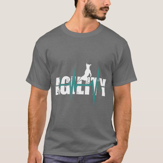 T-shirt Chiens d'agilité garçon d'agilité (Devant)