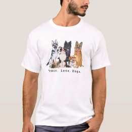 T-shirt Chiens d'amour pour la paix
