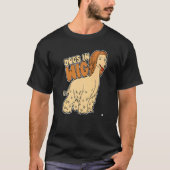 T-shirt Chiens Dans La Perruque De Perruque Faux Cheveux (Devant)