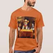 T-shirt Chiens dans un salon (Devant)