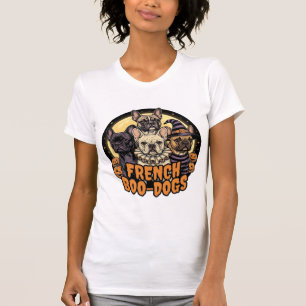 T-shirt Chiens de Boo français Halloween Bouledogue frança