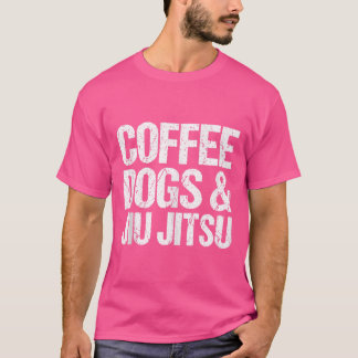 T-shirt Chiens De Café Et Jiu Jitsu Drôle Jits De Jiu Brés