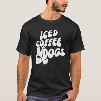 T-shirt Chiens de café glacé Tee - shirts graphiques amusa