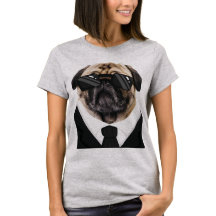 Chiens de Carlin amusants en noir