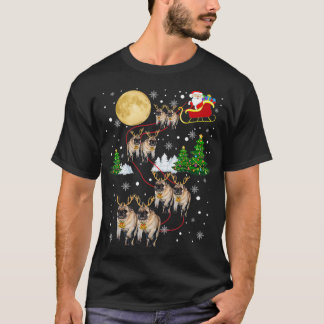 T-shirt Chiens de carlin Arbre Chandail de Noël Xmas Anima