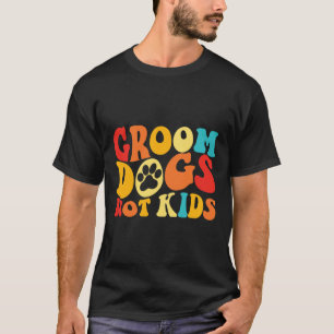 T-shirt Chiens de chambre pas enfants Chiens amusants Chie