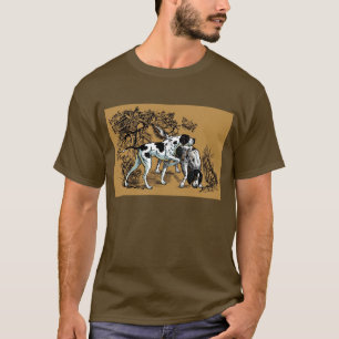 T-shirt chiens de chasse