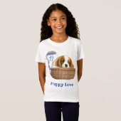 T-Shirt Chiens de chiots (Devant entier)