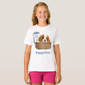 T-shirt Chiens de chiots (Devant entier)