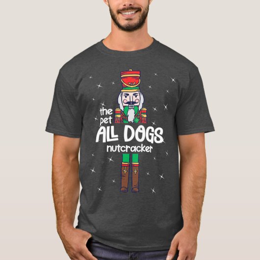 T-shirt Chiens de compagnie Nutcracker Famille Matching Dr (Devant)
