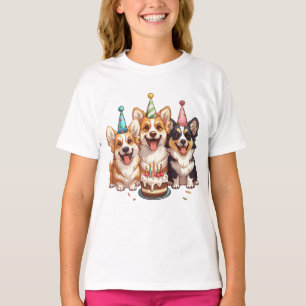 T-shirt Chiens de Corgi d'anniversaire