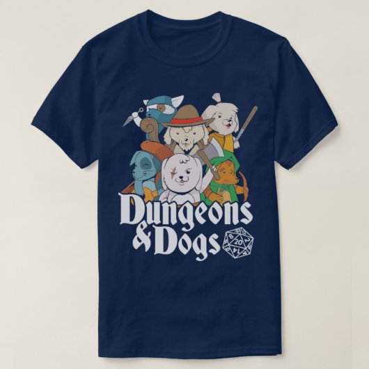 T-shirt Chiens de donjons (Design devant)