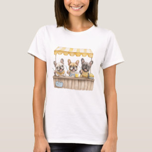T-shirt Chiens De France En Tête De Lemonade