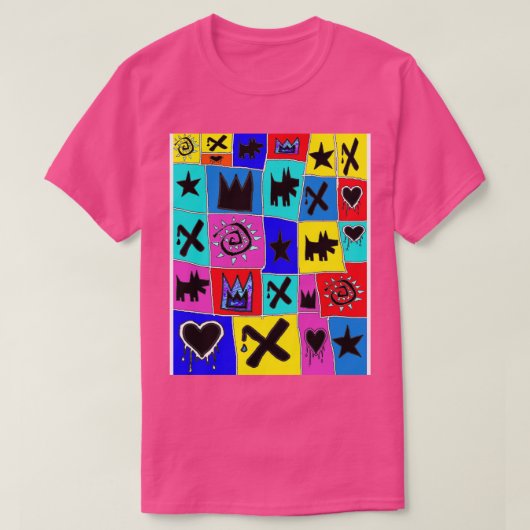 T-shirt Chiens de graffitis (Design devant)