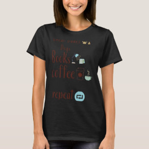 T-shirt Chiens De Grande Danse Livres Et Café Le Plus Impo