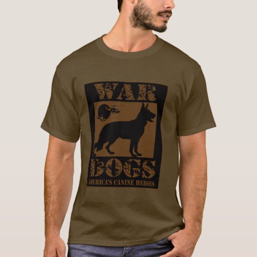 T-shirt Chiens de guerre bergers allemands (Devant)