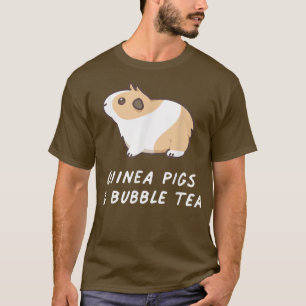 T-shirt Chiens de Guinée & Bubble Tea Rodent Pet Kawaii Lo