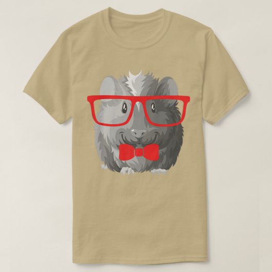 T-shirt Chiens de Guinée-Cochon amusants (Design devant)