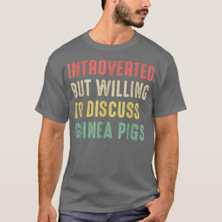 T-shirt Chiens De Guinée, Introvertis Mais Prêts