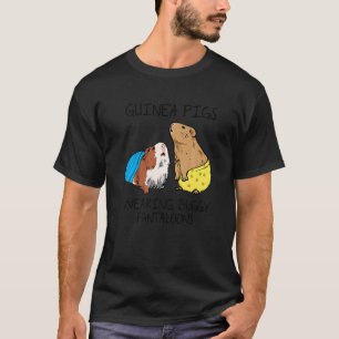 T-shirt Chiens de Guinée portant des pantalons de buggy Co