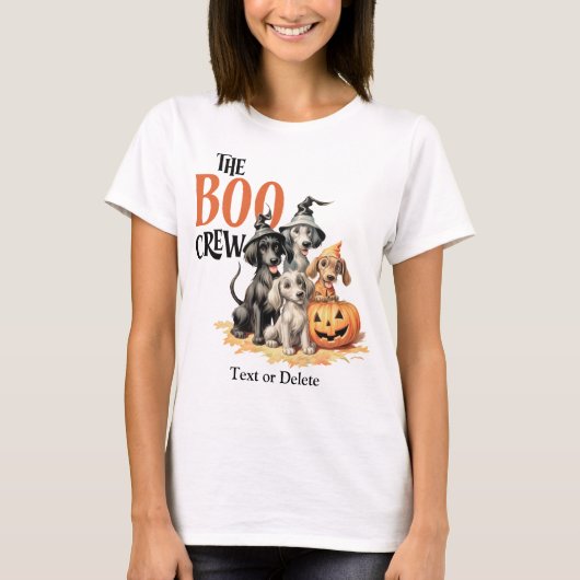 T-shirt Chiens de Halloween Équipe de femmes effrayantes (Devant)