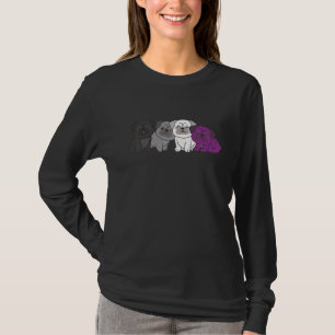 T-shirt Chiens de Lgbtq de la Fierté du drapeau sexuel Car