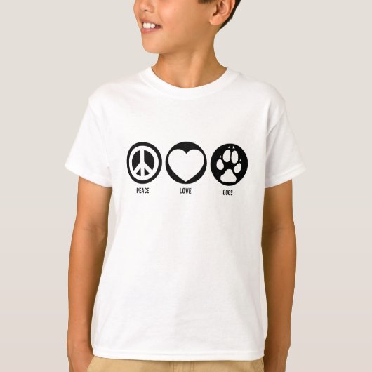 T-shirt Chiens de Paix Amour (Devant)