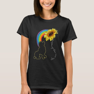 T-shirt Chiens De Poodle Cute Sont Mon Sunshine Tournesol