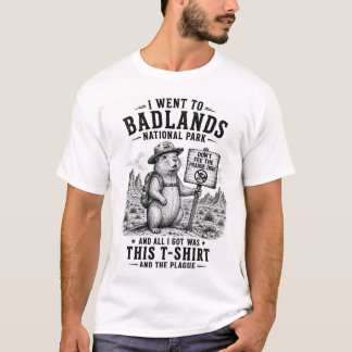 T-shirt chiens de prairie du parc national de Badlands