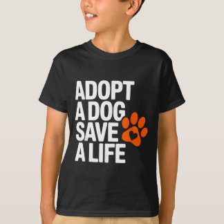 T-shirt Chiens de sauvetage d'animaux de compagnie vintage