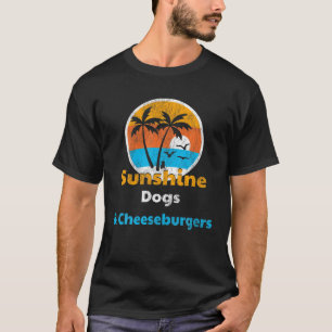 T-shirt Chiens De Soleil Et Cheeseburgers