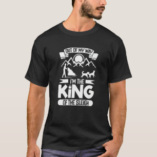 T-shirt chiens de traîneau husky Alaska course et mushing