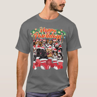 T-shirt Chiens Décoration de Noël Cute et Chiens Croustill