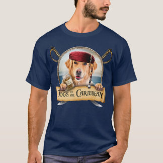 T-shirt Chiens Des Caraïbes - Joli Golden Retriever Pira