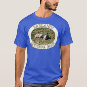 T-shirt Chiens des Prairies au parc national Badlands à So