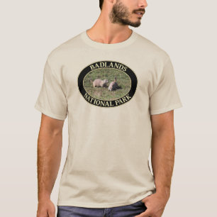 T-shirt Chiens des Prairies dans le parc national Badlands