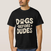 T-shirt Chiens Devant Les Mecs Chemise (Devant)