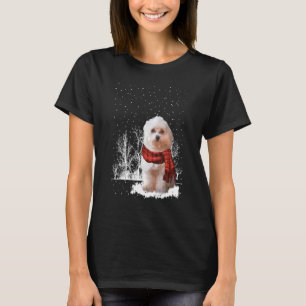T-shirt Chiens d'hiver de l'Écharpe de Havanais Forêt de n