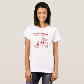 T-shirt Chiens drôles et vin rendent tout agréable (Devant entier)